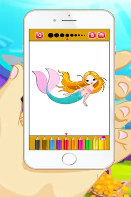 Game screenshot Mermaid Coloring Book - Educational Coloring Games Free For kids and Toddlers apk