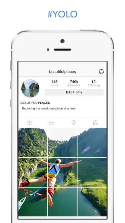 Insta Grid Post - Split Photo Collage Maker & Upload Big Tile Pic Banner for Instagram, Free screenshot-3