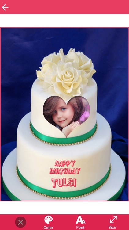 Name and Photo on Birthday Cake screenshot-3