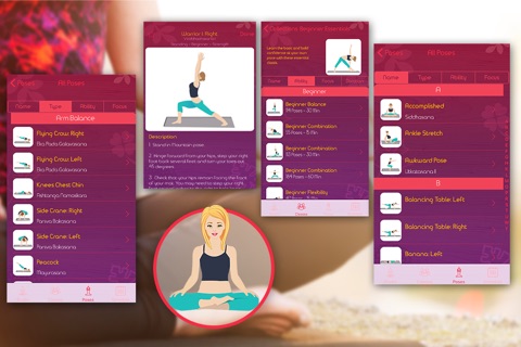 7 Minute YOGA Workout Routines - Yoga Poses Breathing, Stretches and Exercises Training screenshot 3