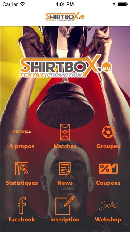 Shirtbox Football APP 2016 FR