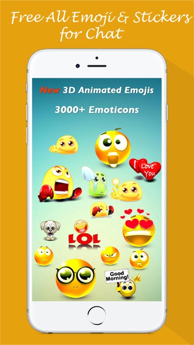 Animated Emojis Pro - Holiday, HD Emojis,Party 3D Emoticons & Stickers for Chatのおすすめ画像4