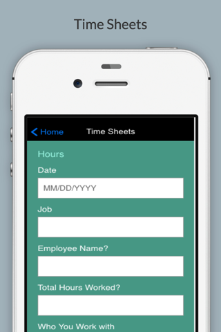Employee Time sheet App screenshot 2