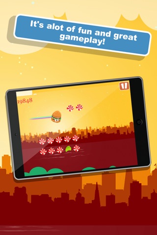 Sky High Burger Bounce: Fast Food Jump screenshot 2
