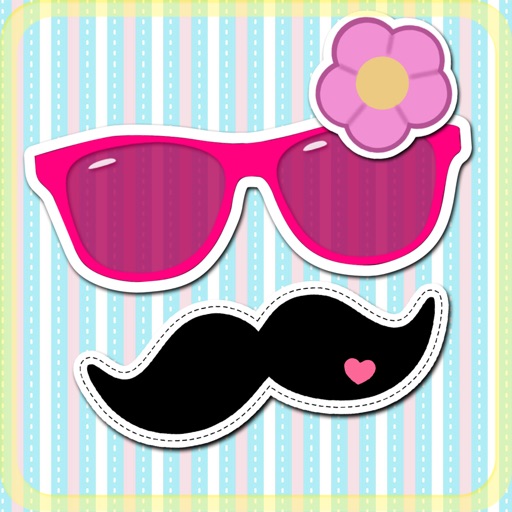 Cute Sticker Camera Photo Editor with funny Animal and Hipster Face Stickers for Pics by Ivan