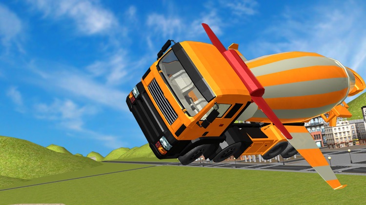 Flying Construction Truck Flying Simulator