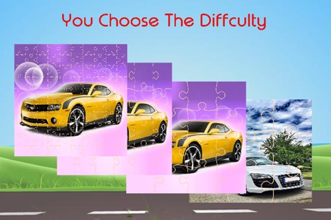 Sport Car Puzzles - Super Car Jigsaw Puzzle Game for Toddlers, Preschool Kids and little Boys screenshot 2