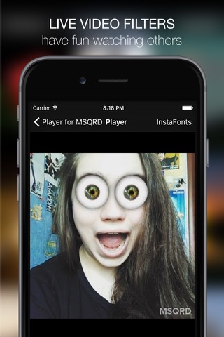 Player for MSQRD - Funniest Live Face Swap Videos screenshot 2