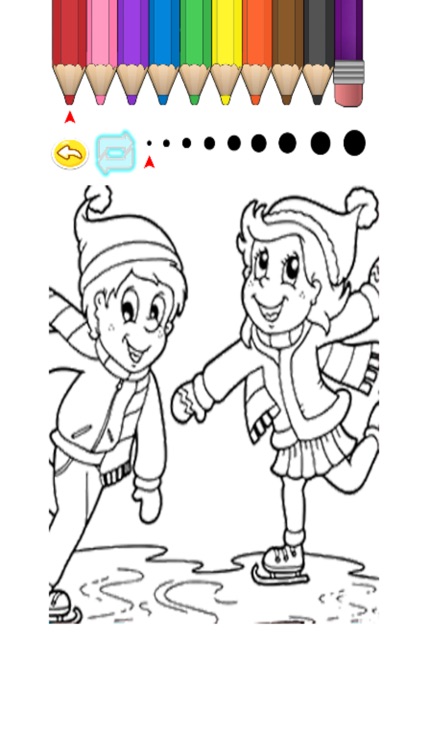 Kids Coloring Book - Cute Cartoon Hinaga