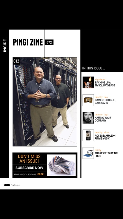 Ping! Zine Web Tech Magazine