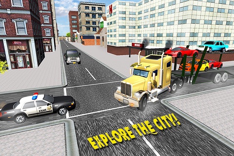 Off-Road Car Transporter Crazy Truck Driver Game – Fly Helicopter Crane screenshot 4