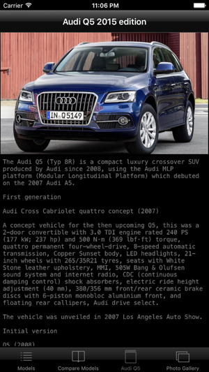 Specs for Audi Q5 2015 edition(圖4)-速報App