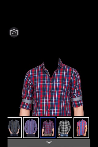 Man Check Shirt - Photo montage with own photo or camera screenshot 2