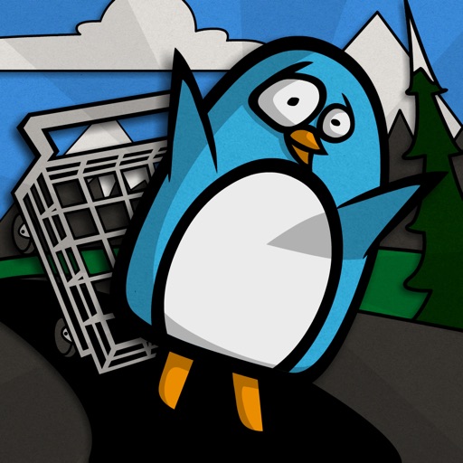 Penguin in a Shopping Cart iOS App