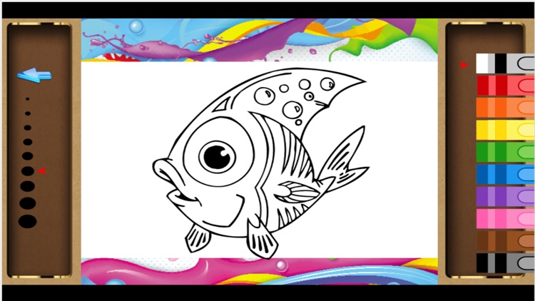 fish the fishes book - fishes games Learning coloring Book for Kids