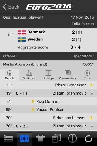 LiveScore Euro 2016 screenshot 3