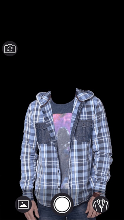 Man Check Shirt - Photo montage with own photo or camera