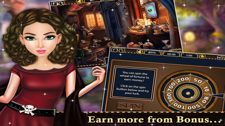 Solve the Mystery of Horrible Ghost - Free Hidden Objects game