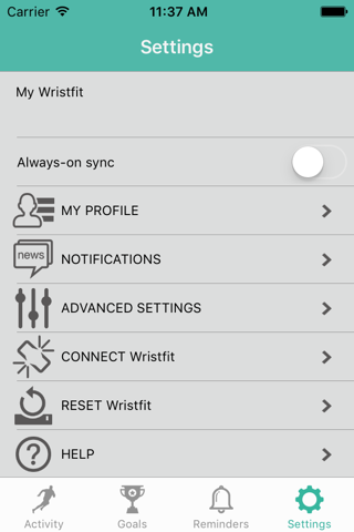 Wristfit screenshot 2