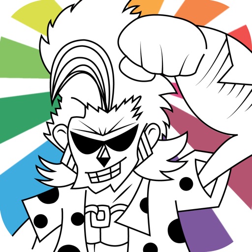 Paint and Draw the Pirate Coloring Page Game for One Piece Edition Icon
