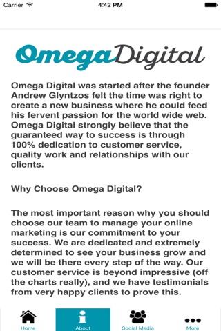 Omega Digital screenshot 2
