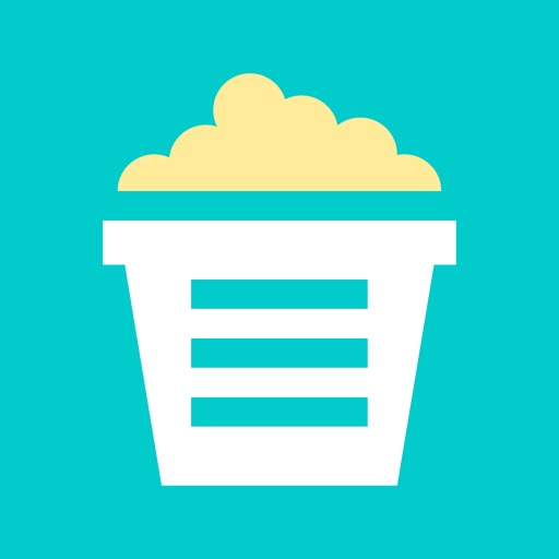 Popcorn Lists - Explore the newest movie lists, create your own and share with friends Icon
