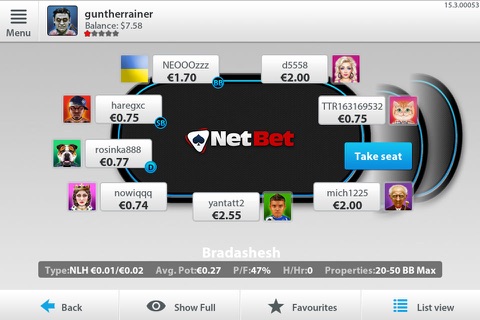 NetBet Poker IE screenshot 2