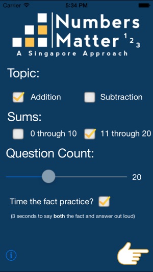 Addition/Subtraction Facts: Singapore Ap