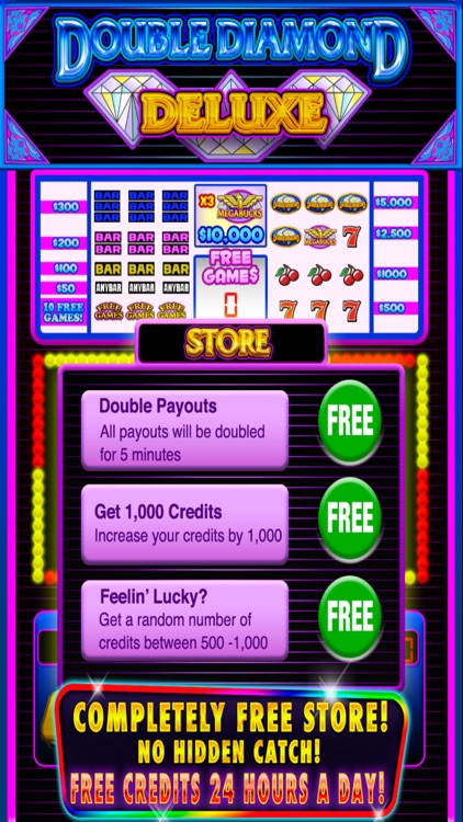 Double Diamond Deluxe Slots - Megabucks Vegas Slot Machine & Free Spins FREE