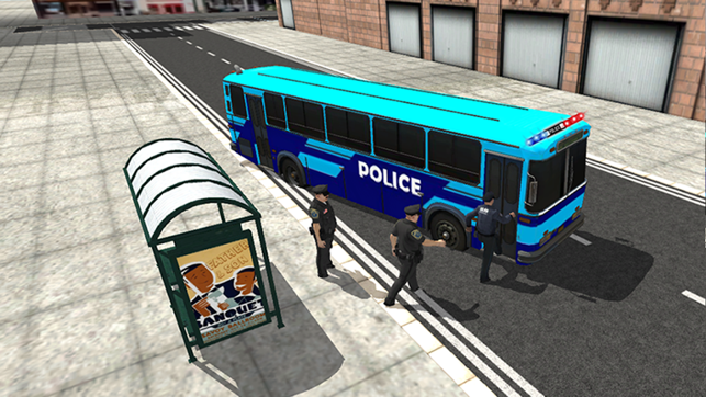 Police City Bus Staff Duty Simulator 2016 3D - London Anicen(圖3)-速報App