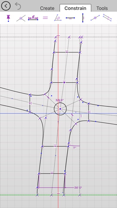 ドローまで - 拘束と寸法の2D CAD図... screenshot1
