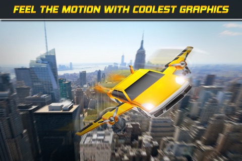 Flying Car Simulator 3D Free Game screenshot 2