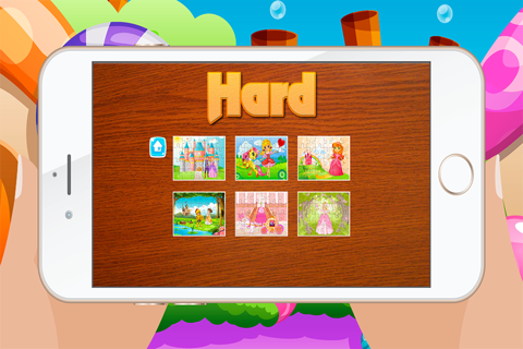 Princess Games for kids - Cute  Princesses Pony  Train Jigsaw Puzzles for Preschool and Toddlers screenshot 4
