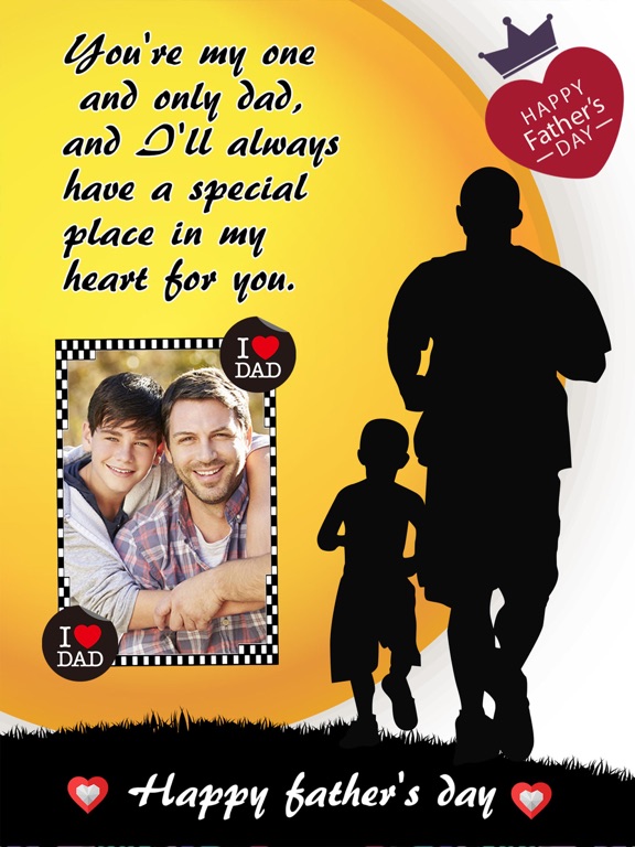 Father's Day Photo Frame.s, Sticker.s & Greeting Card.s Make.r HDのおすすめ画像2