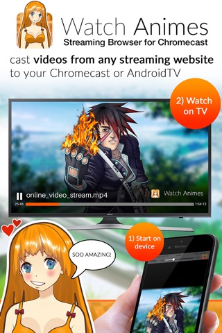 Watch Anime online: Video Cast for Chromecast Browser Streaming screenshot 2