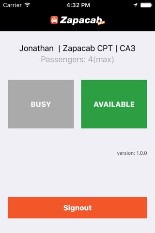 Zapacab Driver App screenshot 3