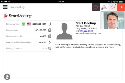 Start Meeting screenshot 3