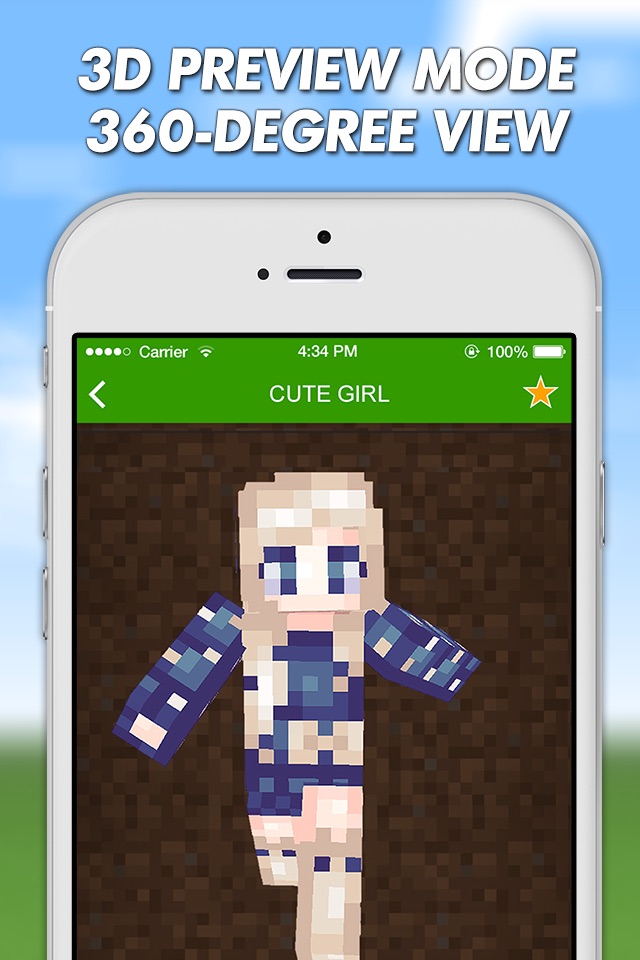 Girls Skins For Minecraft PE (Pocket Edition) & Minecraft PC screenshot 2