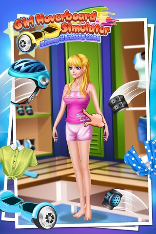 Girl Hoverboard Simulator - Makeup & Dressup Salon Game FOR FREE screenshot 2