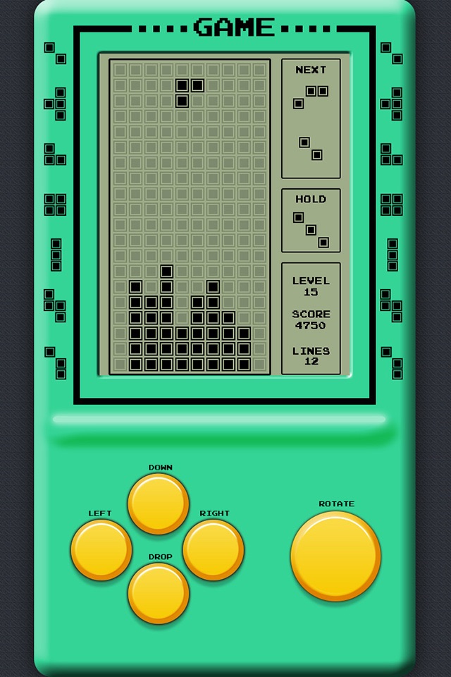 Classic Brick Game - Retro Block Style screenshot 2
