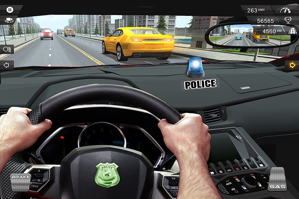 Racing In Police Car screenshot 2