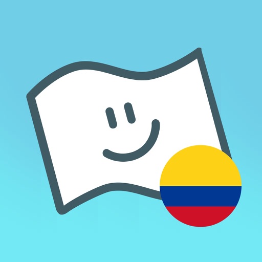 Flag Face Colombia