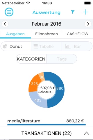 Cashbox.cash - Personal cloud based finance diary screenshot 2