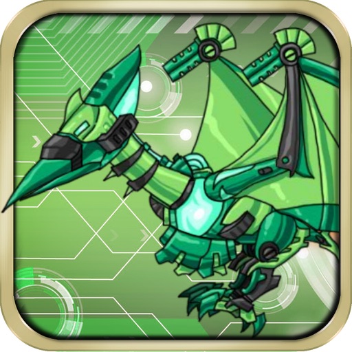 Dinosaur Wars: children's toys, dinosaurs of the Jurassic and the future of machine warriors- Pterosaur icon