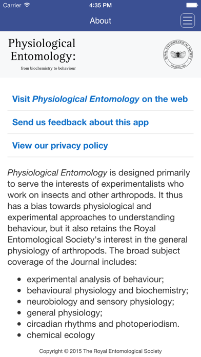 How to cancel & delete Physiological Entomology from iphone & ipad 4