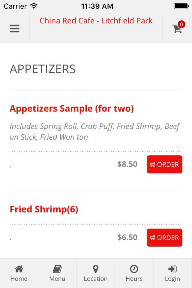 China Red Cafe - Litchfield Park  Online Ordering screenshot 2