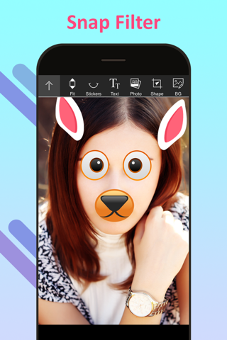 Funny Face Filters & Stickers For Social Apps screenshot 4