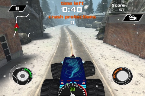 3D Monster Truck Snow Racing- Extreme Off-Road Winter Trials Driving Simulator Game Pro Version screenshot 3