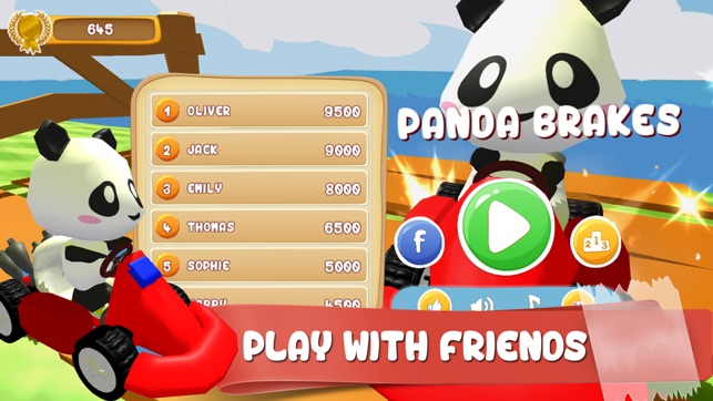 Panda Brakes: Cartoon of puppy racing and running downhill f(圖1)-速報App