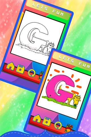 ABC Animals Coloring Pages Alphabet Books For Kids screenshot 4